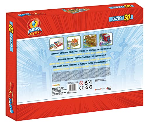 Eleven Force- Puzzle 3D Kaboom City Superthings Juguetes, Multicolor (7.56)