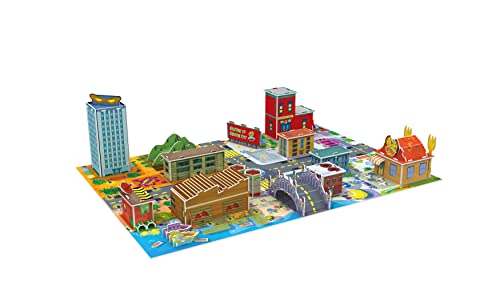 Eleven Force- Puzzle 3D Kaboom City Superthings Juguetes, Multicolor (7.56)