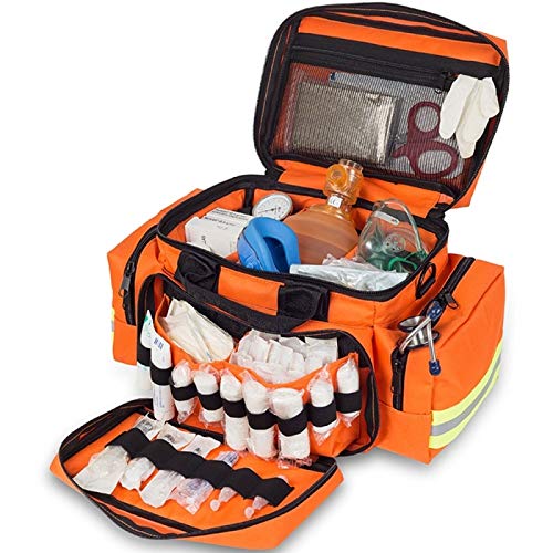 Elite Bags, EMS, Bolsa de emergencias Amplia y Resistente, Naranja