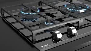 Encimera - TEKA Exact Flame GZC 63310 XBB, Gas, 3 quemadores, Integrable, 2800 W, Negro