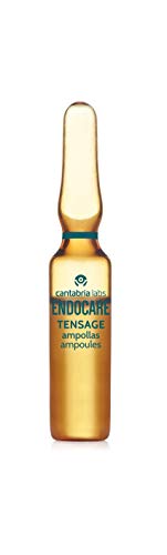 Endocare Tensage Ampollas - Antiarrugas, Antiflacidez, Regeneradoras, Efecto Tensor Inmediato, con Ácido Hialurónico, para Todo Tipo de Pieles, 10 Unidades