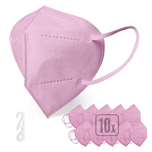 ENERGY BALANCE 10 Mascarillas FFP2 rosa, Homologada CE, Proteccion Epi (10-PINK)