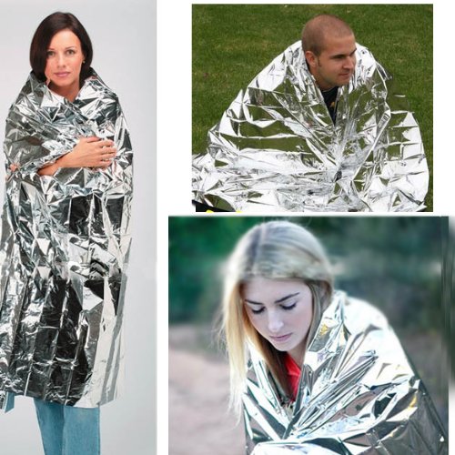 Equipo de Primeros Auxilios de Rescate de hipotermia Camp Keep Foil Mylar Lifesave Calor cálido Bush Craft Outdoor Thermal Dry Emergent Blanket Survive-02 210x160cm, China