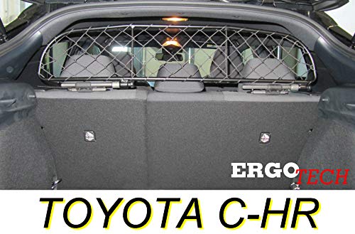 ERGOTECH Rejilla Separador protección para Toyota C-HR, RDA65-XXS8, para Perros y Maletas. Segura, Confortable para tu Perro, Garantizada!