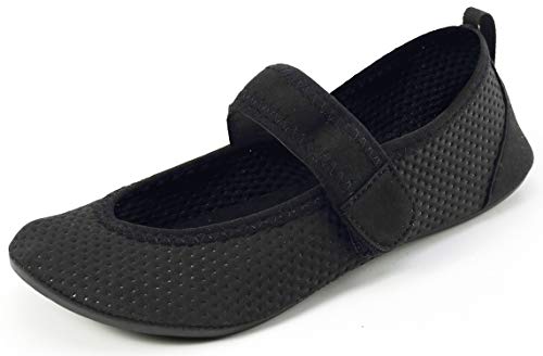 Escarpines Deportes Acuáticos Mujer Zapatillas Estar Casa Hombre Respirable Calcetines Natación Playa Zapatos Buceo Secado Rápido Surf Zapato Yoga Negro 40/41