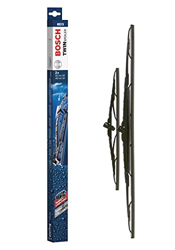 Escobilla limpiaparabrisas Bosch Twin Spoiler 653S, Longitud: 650mm/400mm – 1 juego para el parabrisas (frontal)