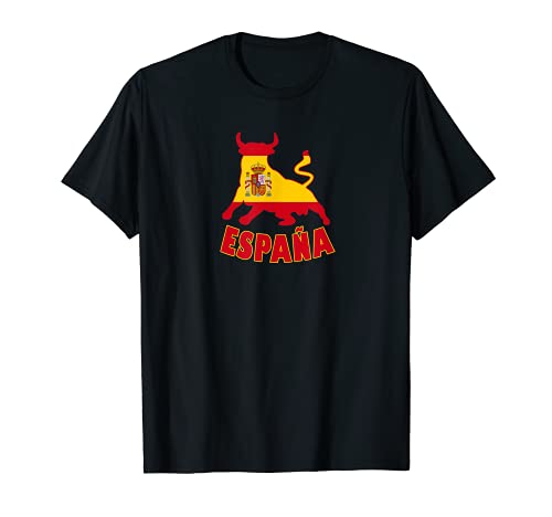 España Espana Taurus Bulls diseño con bandera / regalo Camiseta