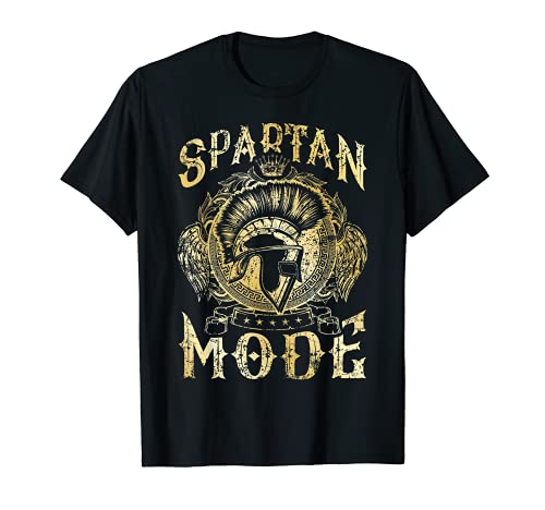 Espartanos mode oro esparta beast casco spartan gladiador Camiseta