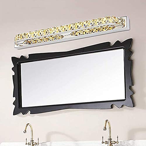 Espejo Luz Frontal Lámparas de Maquillaje Iluminación de Maquillaje de Cristal Antiniebla Foco Impermeable Luces de Baño 10W Blanco Cálido