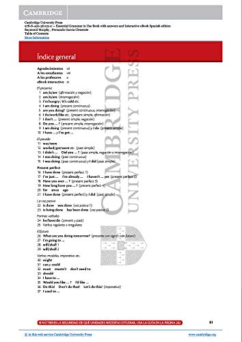 Essential Grammar in Use: Cuarta Edición en español. Gramática básica de la lengua inglesa. Libro con respuestas, ebook y audio.