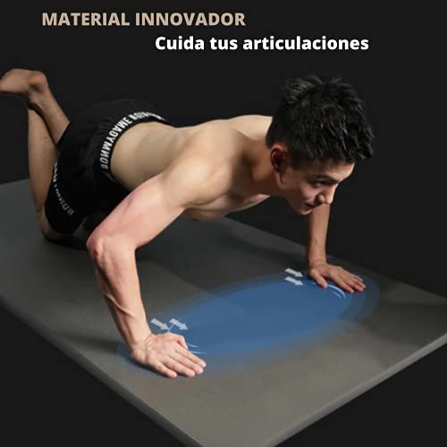 Esterilla Fitness Gruesa Para Yoga, Pilates y Meditación Con Correa Portátil Ideal Para El Deporte | Esterilla Yoga Antideslizante Perfecta Para el Ejercicio y Fácil de Transportar | 181x62 Cm