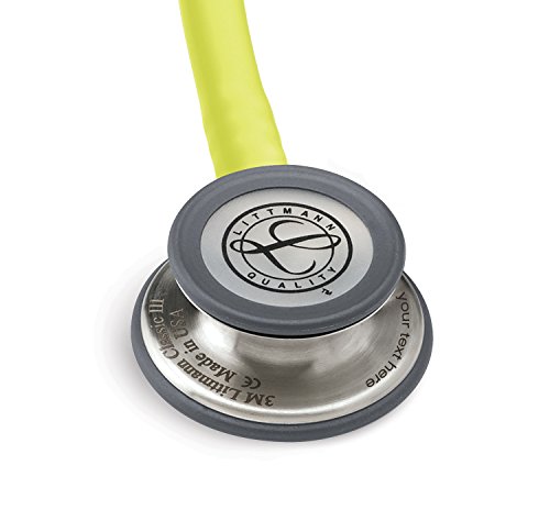 Estetoscopio Littmann Classic III Personalizado con Grabado + Linterna Pupilar de Regalo (Limón)