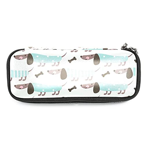 Estuche de cuero para lápices,estuche para rotuladores,cajas organizadoras de escritorio,hueso de perro,Bolsa de almacenamiento