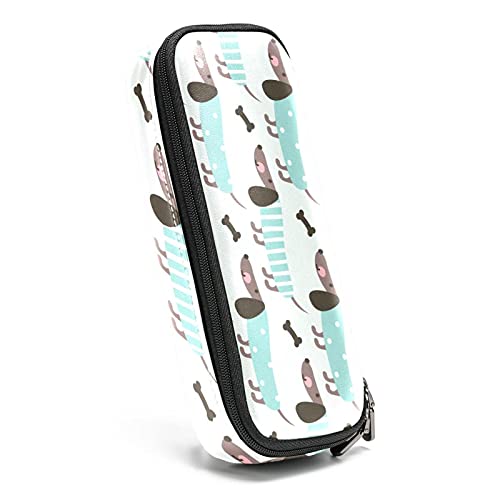 Estuche de cuero para lápices,estuche para rotuladores,cajas organizadoras de escritorio,hueso de perro,Bolsa de almacenamiento