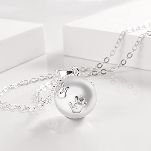 EUDORA Harmony Ball Llamador de Angeles Embarazada, Colgantes Mujer Collar Música Timbre Bell Mujeres Joyas Niñas Damas Profesor Madres y Hermanas Mejor Regalo