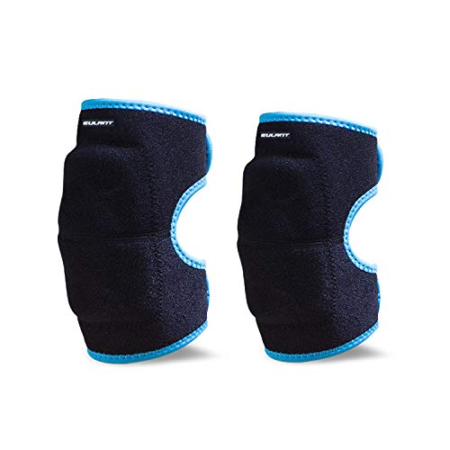 EULANT Niños Rodilleras para Baile, Esponja Grande para Proteger la Rodilla para Voleibol Escalada Baloncesto Danza Correr Senderismo Esquiar,Evitar Heridas y Rozaduras en Las Rodillas, Azul S