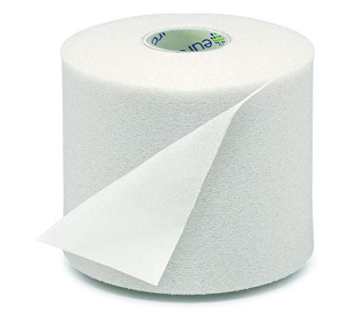 EUROSAVE- Prevendaje de Espuma de Poliuretano Blanco 27 m x 7 cm, Protector de piel en todas las técnicas de vendaje funcional y deportes de contacto