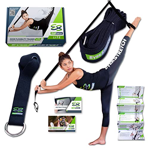 EverStretch Stretching Piernas: Más Flexible con el Entrenador de flexibilidad para Puertas, Equipo Estiramiento Lite para Ballet, Danza, MMA, Taekwondo, Gimnasia. ¡Tu Equipo de Estiramiento portátil