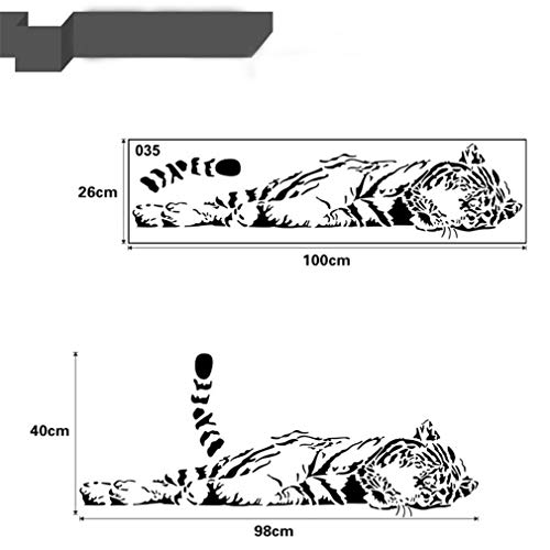 EWQHD El Nuevo Animal Negro Decúbito Lateral Tigres Etiqueta De La Pared Dormitorio Sala De La Pared Del Sitio Pegatinas Decoración Pegatinas De Pared