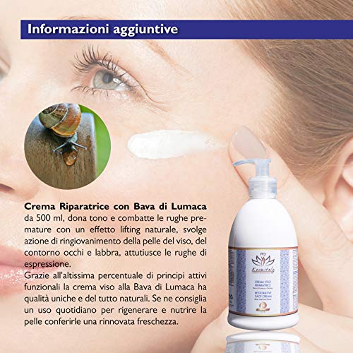 Excelente crema facial reparadora de 500 ml, nutritiva y regeneradora, baba de caracol elástica estética fármaca profesional