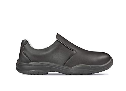 Exena Tulip S1 - Zapatos de seguridad antideslizantes con puntera protectora, color negro, Negro , 39 EU