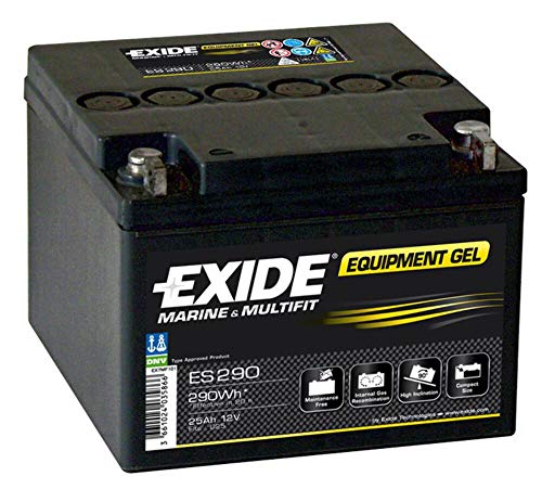 Exide - Batería plomo sellada gel ES290 12V 25Ah 240A - Batería(s)