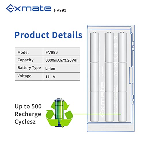 Exmate 6600mAh 73.26Wh FV993 FJJ4W R7PND X57F1 T3NT1 Bateria para DELL Precision M4600 M4700 M4800 M6600 M6700 M6800 Series