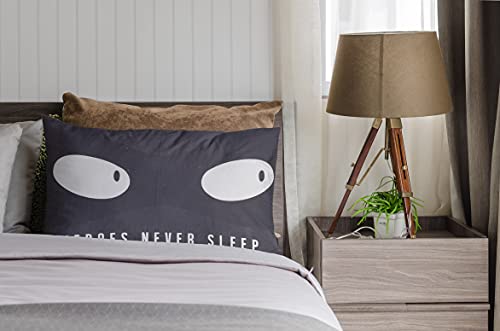 EXOT Cotton Funda DE Almohada Infantil 50x75cm, (ALGODÓN 58% , POLIÉSTER 42%) Tacto Suave, HIPOALERGÉNICA, ALGODÓN (Black Eyes)