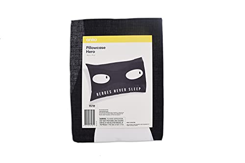 EXOT Cotton Funda DE Almohada Infantil 50x75cm, (ALGODÓN 58% , POLIÉSTER 42%) Tacto Suave, HIPOALERGÉNICA, ALGODÓN (Black Eyes)