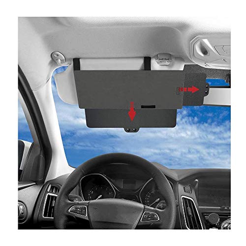 Extensor de Parasol para Coche,Junzheng Antideslumbrante Protector Ventana Coche,Parasol Coche Delantero,Bloqueador de Rayos UV para Conductor & Pasajeros