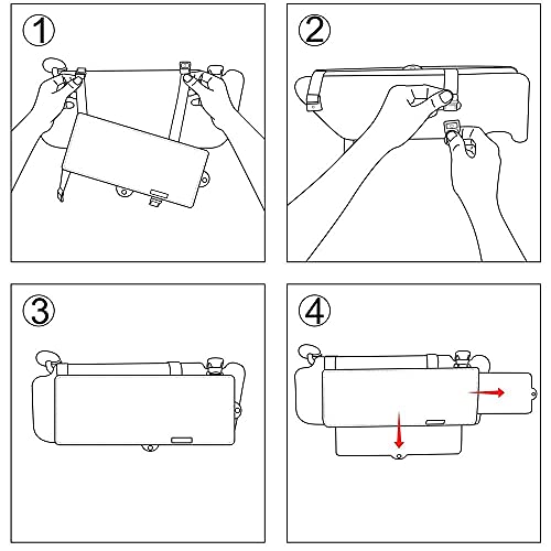 Extensor de Parasol para Coche,Junzheng Antideslumbrante Protector Ventana Coche,Parasol Coche Delantero,Bloqueador de Rayos UV para Conductor & Pasajeros