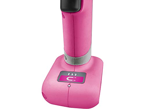 Extol Lady 402402 - Taladro atornillador inalámbrico (12 V, incluye puntas y brocas), color rosa