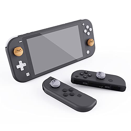 eXtremeRate PlayVital Lindos Agarres para el Pulgar para Nintendo Switch Joy-con Lite Tapas de Joystick Diseño Thumb Grips de Silicona Tapas de Pulgar para Switch Lite joycons(Oso & Koala)