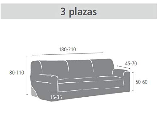 Eysa Aquiles Funda de Sofa 3 plazas Color 06-Gris