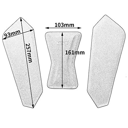 F750GS F850GS 18 19 Almohadilla de tracción del tanque Adhesivo antideslizante Adhesivo de agarre a la rodilla con gas lateral Goma autoadhesiva para F 750 GS F 850 GS F 750GS F 850GS 2018 2019