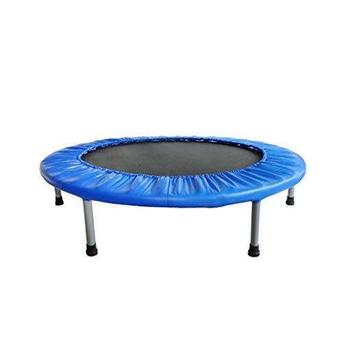 FA Sports - Pequeña cama elástica plegable Fit Tiny para interiores, aprobada por la certificación GS, negro/azul, diámetro 102 cm