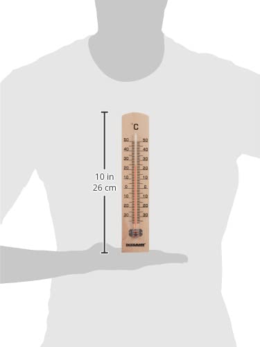Fackelmann 16364 termómetro Tecno, Madera-termómetro, 25 cm