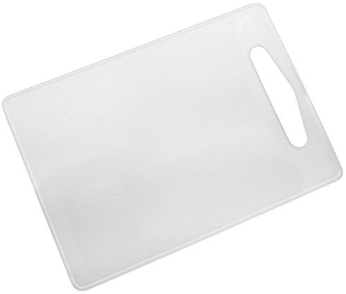 Fackelmann 39005 - Tabla Cortar Cocina LLDPE Blanca 24x14x0,6cm