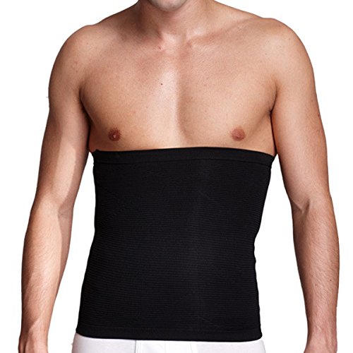 Faja Lumbar Hombre cintura Trimmer adelgazante faja - talla M (negro)