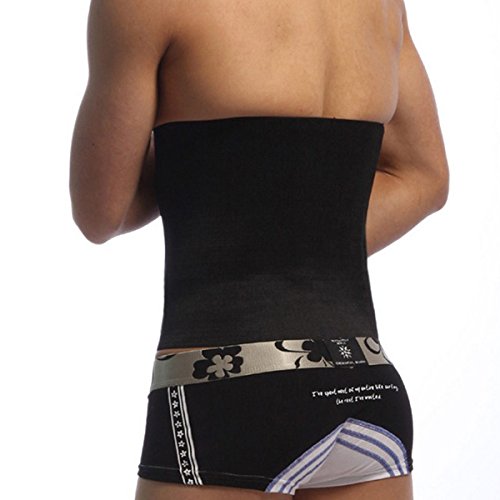 Faja Lumbar Hombre cintura Trimmer adelgazante faja - talla M (negro)