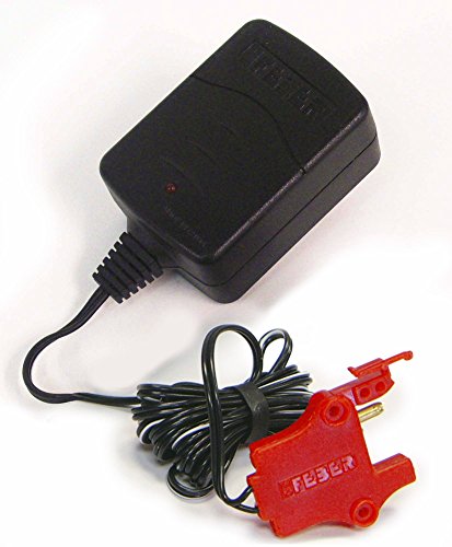 FEBER - Cargador 12 V 1AH, oficial de FEBER válido para baterías de vehículos eléctricos de juguete, compatible con coches, motos, quads y trimotos, de 12 Voltios y 1 Amperio, FAMOSA (800003111)