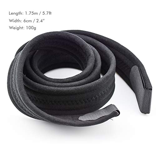 FEIGO Cabestrillo Brazo, Soportes de Brazos Ajustable, Ligero Cómodo Hombro Inmovilizador Brazo Sling Transpirable Médico Soporte de Hombro para Lesionado Brazo/Mano/Codo - 175cm - Negro