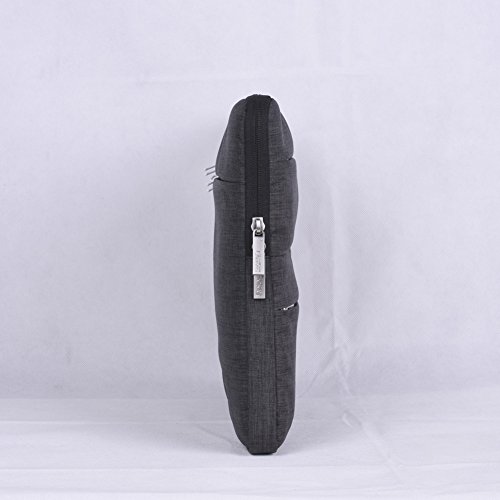 Feisman Funda portátil a Prueba de caídas para 15-15,6 Pulgadas MacBook Pro, Business Style Funda portátiles para Macbook con Bolsillo 15,6 Pulgadas -(Gris Oscuro)