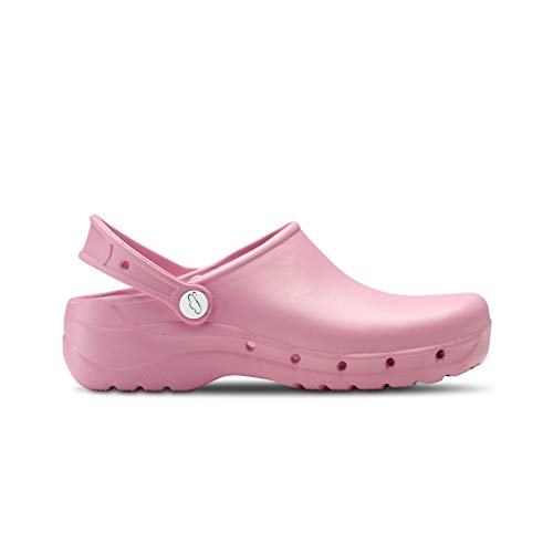 Feliz Caminar - Zuecos Sanitarios Flotantes, Rosa, 36 EU