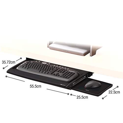 Fellowes 80312 - Bandeja para Teclado, Negro