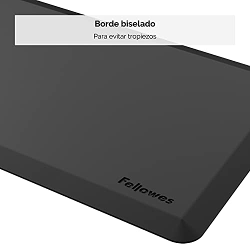 Fellowes - Alfombra ergonómica antifatiga, color negro