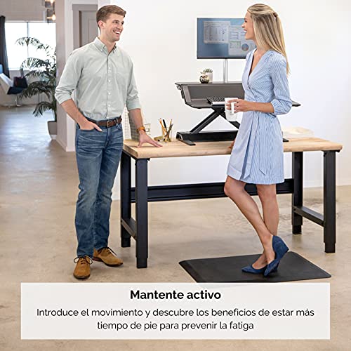 Fellowes - Alfombra ergonómica antifatiga, color negro