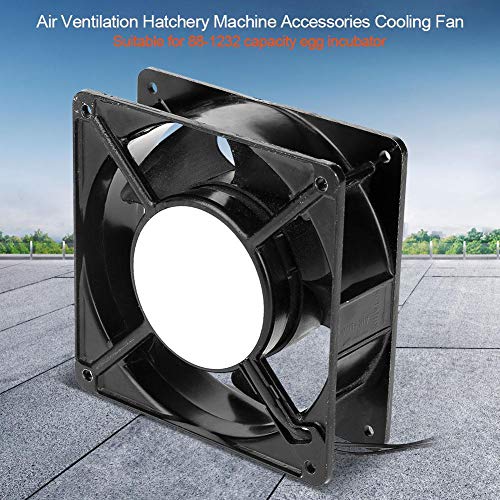 Fendysey Ventilador de incubadora Duradero, portátil y liviano, Ventilador de refrigeración pequeño, hogar eficiente para incubadora de Huevos, incubadora de Laboratorio