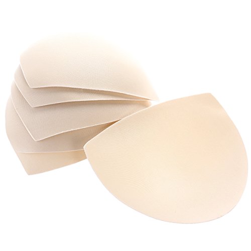 FENICAL Sujetador de Espuma de 3 Pares para Mujer Almohadillas insertables triángulo extraíble Taza reforzadora para Sujetador Deportivo Bikini (Skin-Color)