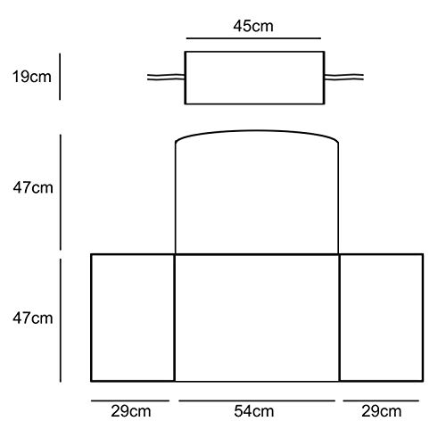 Ferocity Cojín de Silla de Hamaca, Colgante Huevo Cojines, Columpio Silla Cojín Respaldo con Almohada para la Cabeza, Cjín Impermeable, para Patio Jardín, Blanco [114]